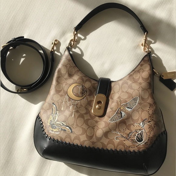 Coach Handbags - Coach x Chelsea Champlain Amber Whipstitch Hobo Limited Edition, Tattoo, F76660